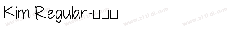 Kim Regular字体转换